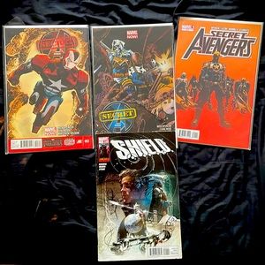 Marvel comics Secret Avengers and shield comic